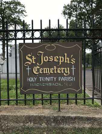 St Joseph Cemetery sign image